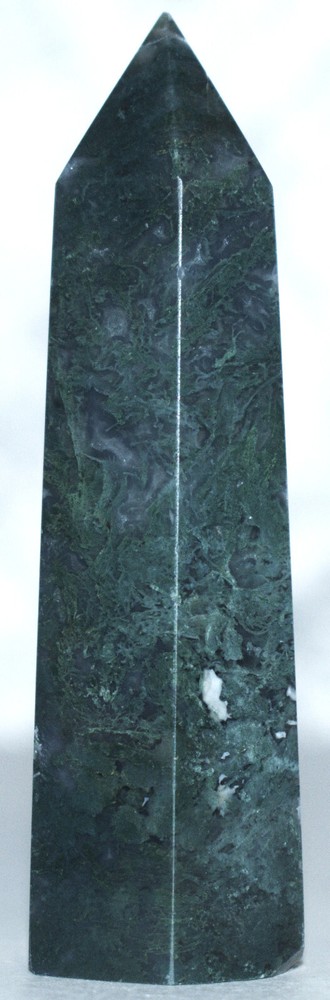 Moss Agate Tower 3.39"/85 Grams