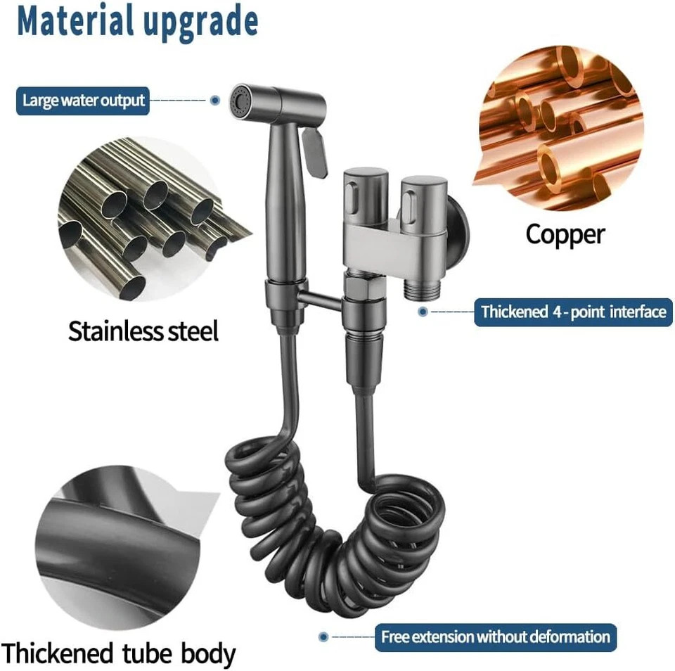 Handheld Bidet Sprayer for Toilet Shower Bidet Hose Toilet Faucet Sprayer Kit US