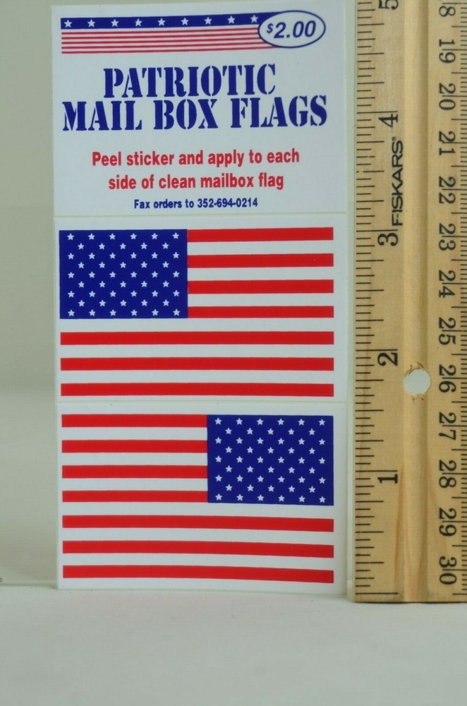 Patriotic Mail Box Flags Stickers for Mailbox Flag