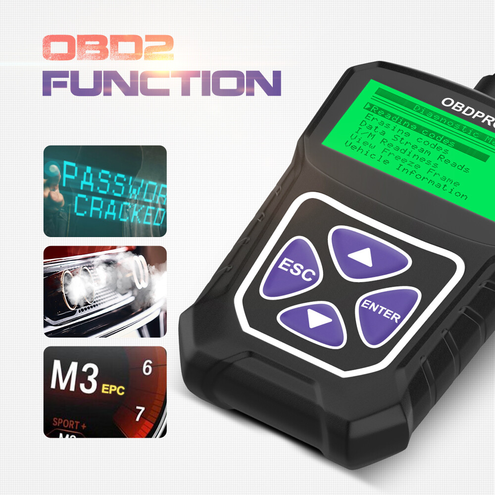 Car OBD2 Scanner Automotive Check Engine Fault Code Reader EOBD Diagnostic MT100