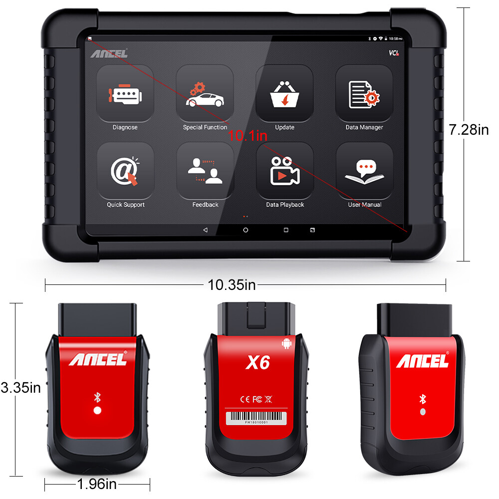 2026 ANCEL X6 Car OBD2 Scanner Full System Bidirectional Diagnostic Scan Tool