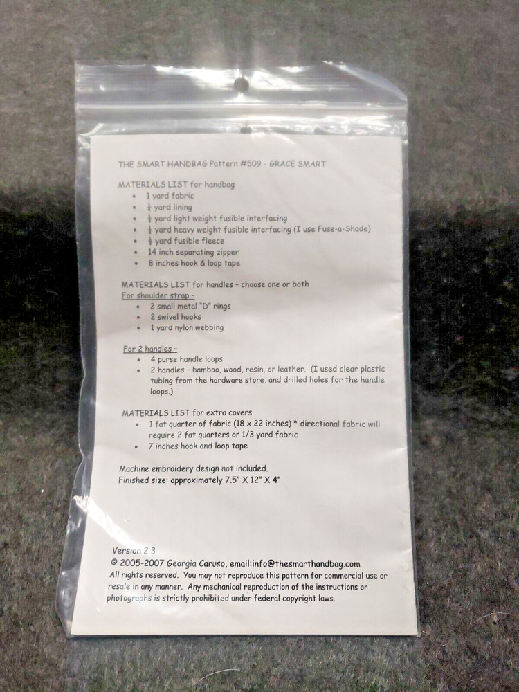 The Smart Handbag Sewing Pattern (C20B2)