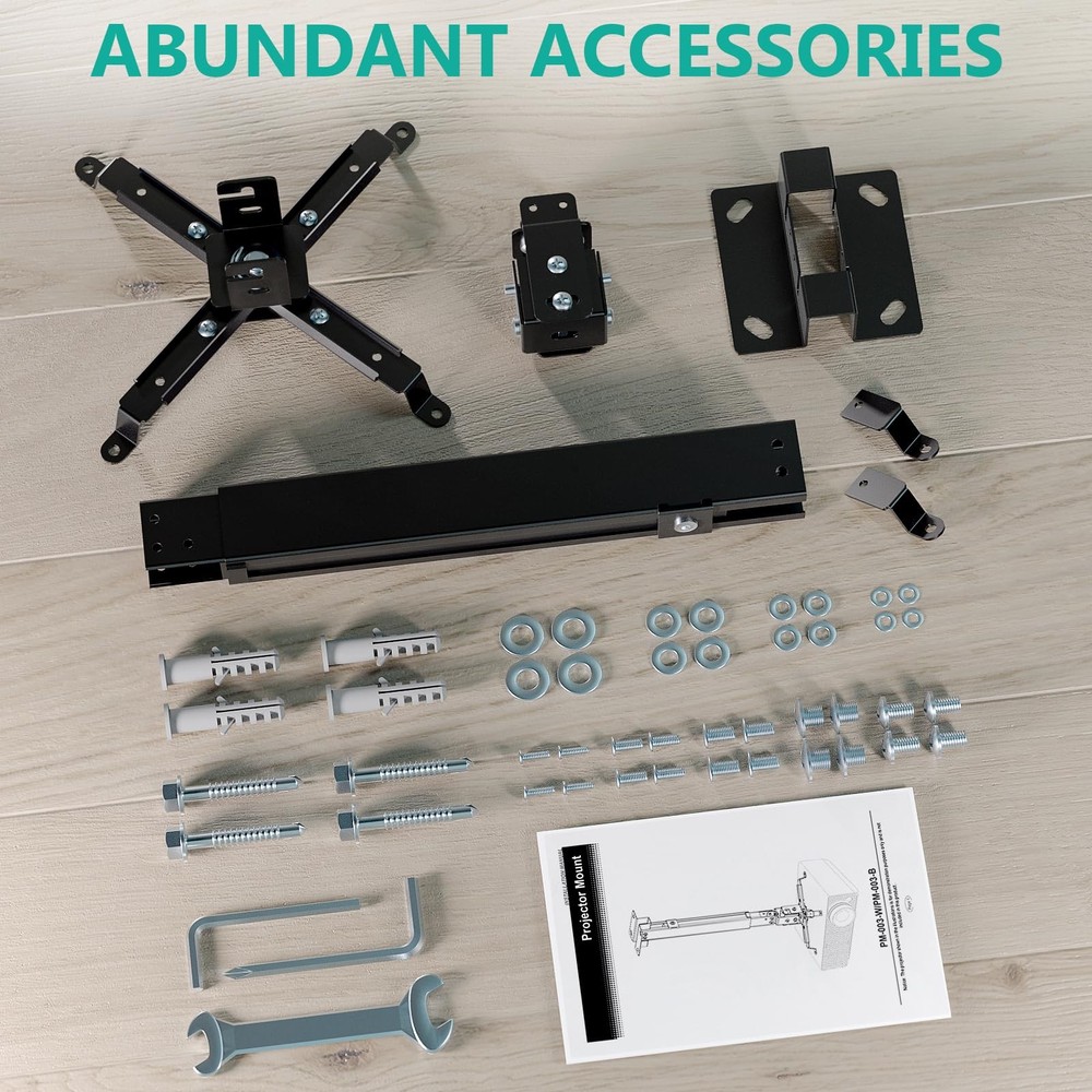 Projector Ceiling Or Wall Mount Universal Height Adjustable Holder PM-003-B