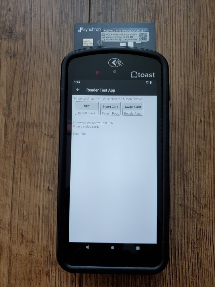 Toast Flex POS Go 2 Handheld Tablet Mobile Computer Device - MPN: TG200