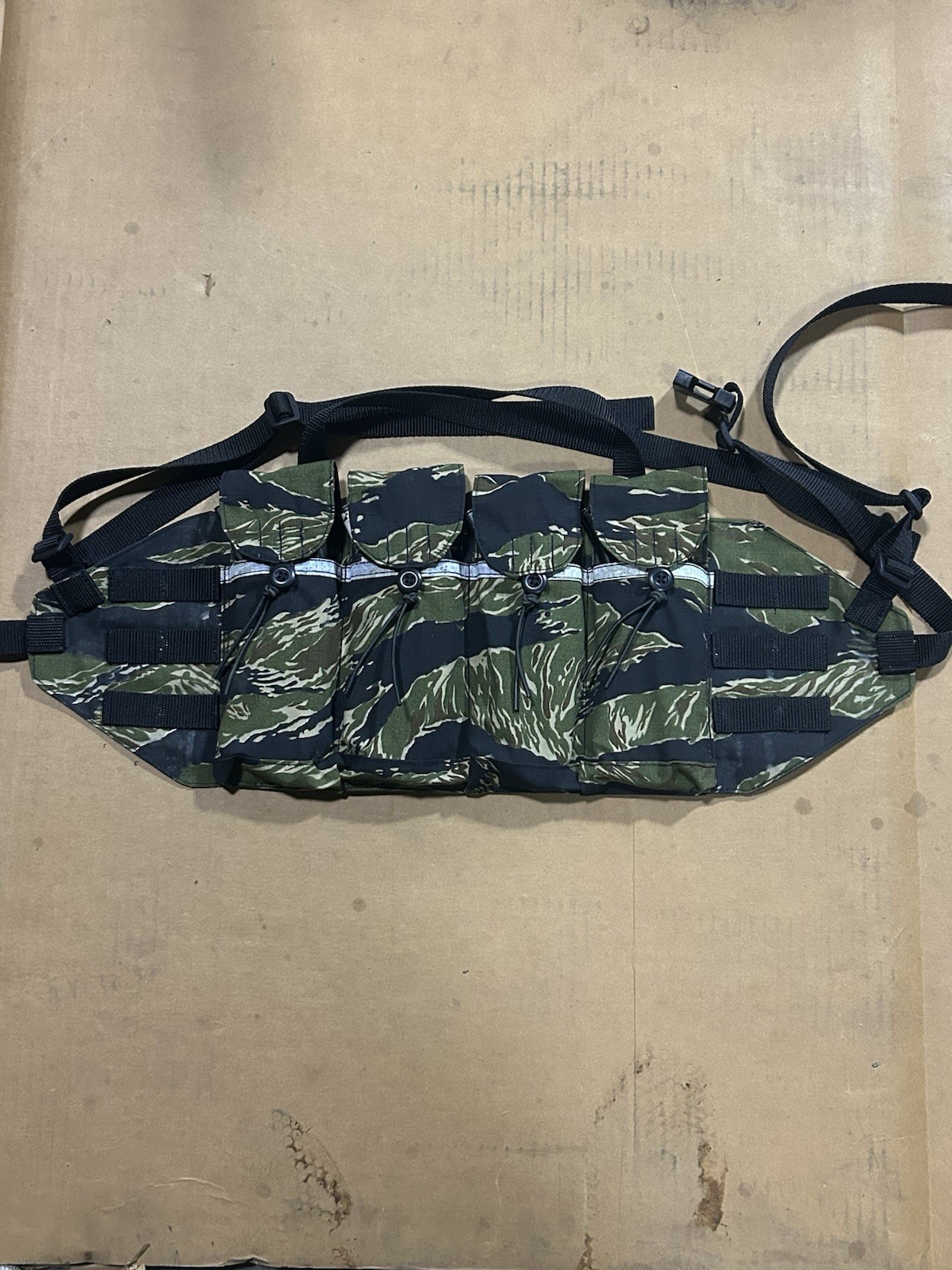 Vietnam Tiger Stripe Modernized Chicom Chestrig Recce Rig LBE Retro