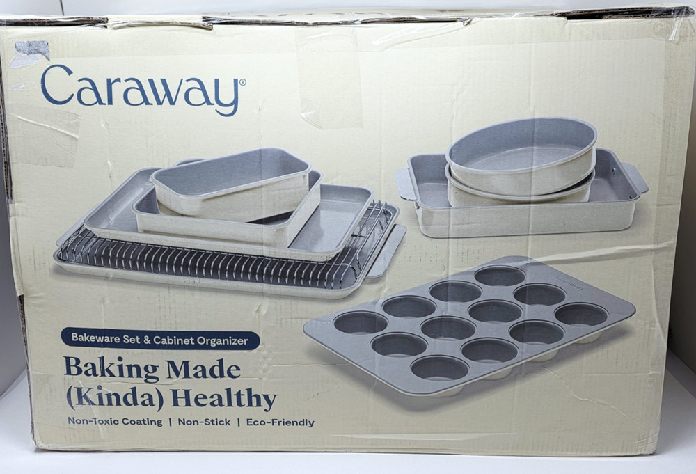 Caraway Non-Stick Ceramic Complete Bakeware Set - Cream