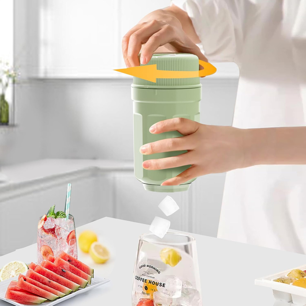 Reusable Ice Cube Tray Set with Lid & Release Tool - 3 Trays & 1 Tool
