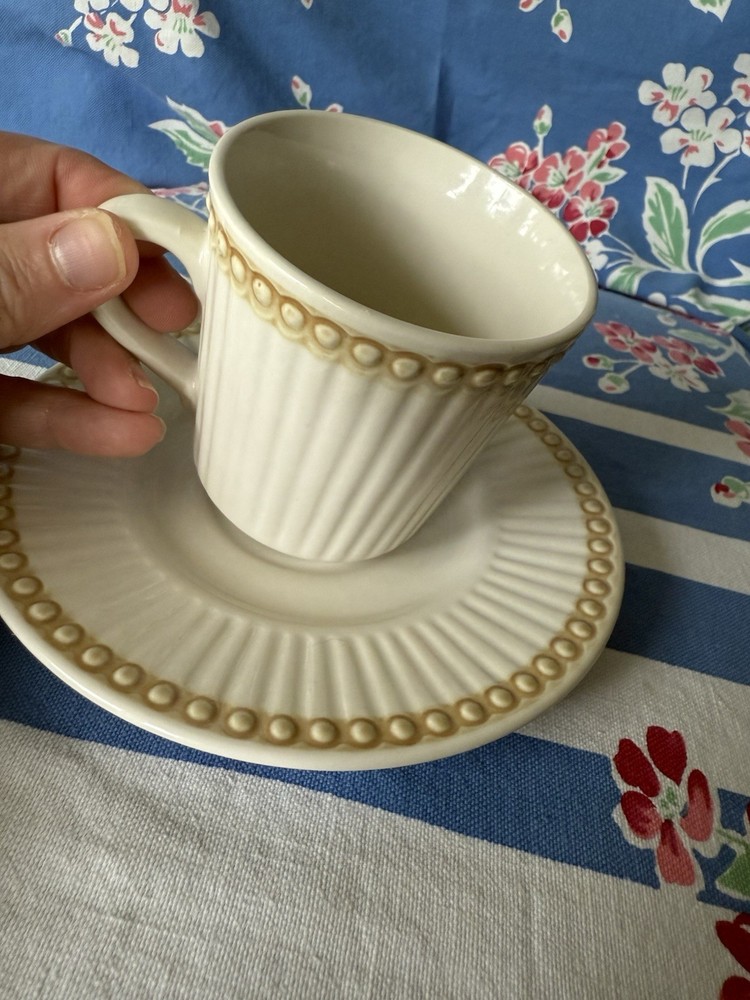 Precious Pearl by International Flat Cup & Saucer Set Replacement