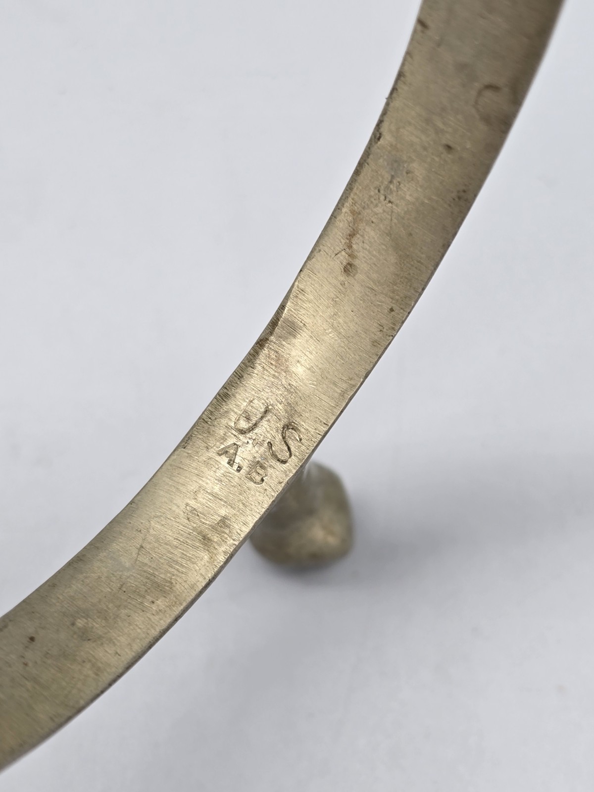 US AB Cavalry Spurs Box Stark's Army Surplus Chicago Vintage Nickel A. Buermann