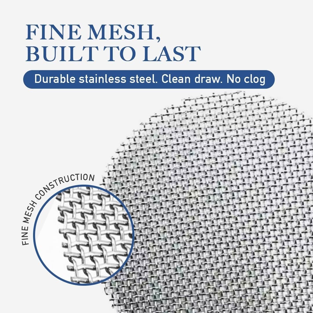 120 Pcs Pipe Screens Stainless Steel Screen Filter for Pipe 3/4 Mesh Pipe Filter