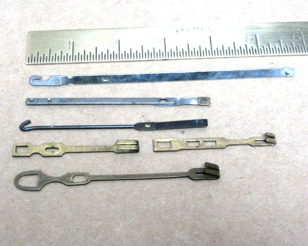 6 GOOD OLD BRACKET-MANTLE-WALL CLOCK PENDULUM LEADERS  (B)