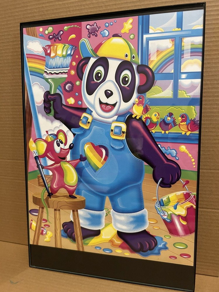 Lisa Frank Panda Painter Poster