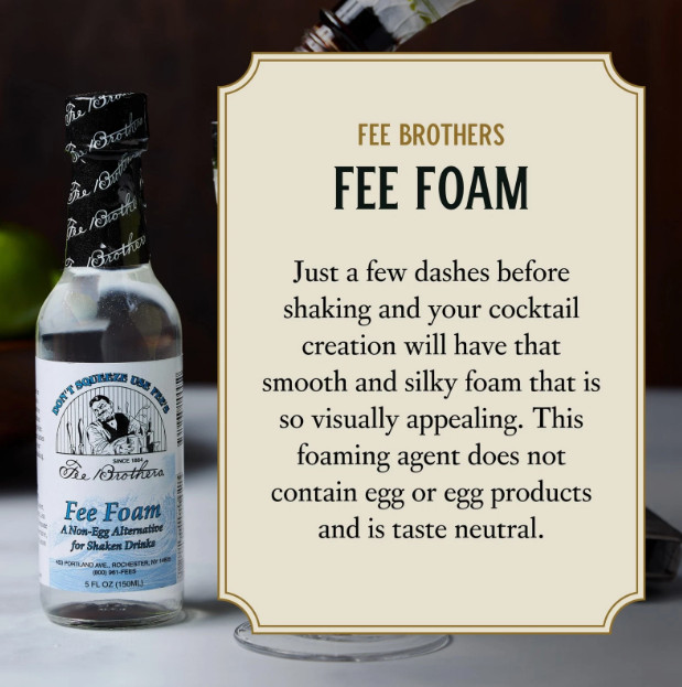 Fee Brothers Fee Foam - Cocktail Foamer and Mixer, Egg Substitute (1 Pack)