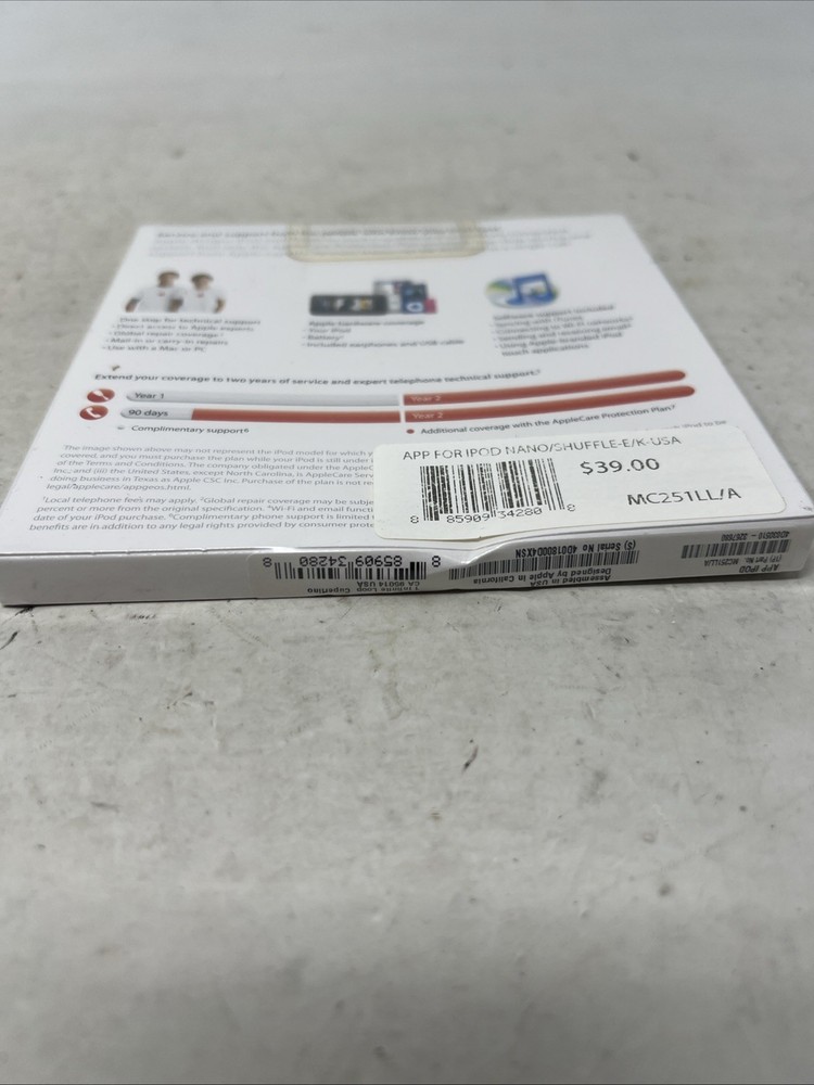 AppleCare Protection Plan for iPod (36)