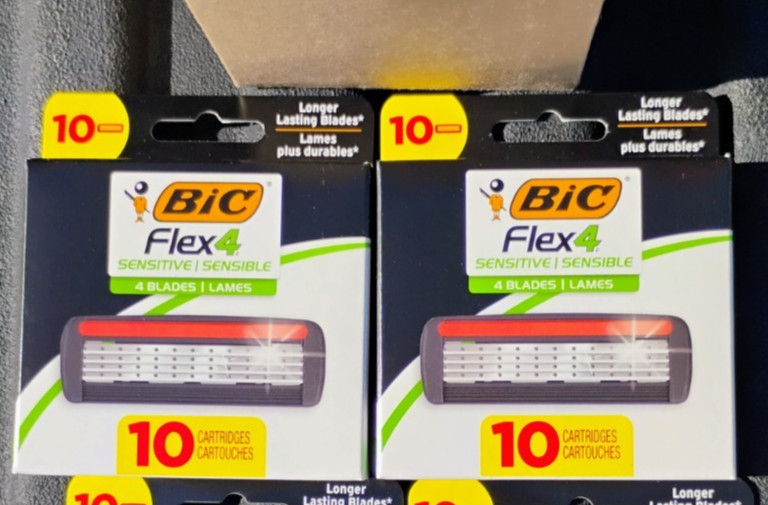 2 packs BIC Flex 4 Refillable Refill Razor 10 Refill Cartridges replacement