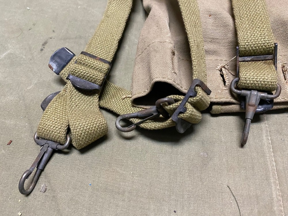 ORIGINAL WWII US ARMY M1942 COMBAT FIELD HAVERSACK BACKPACK-OD#3