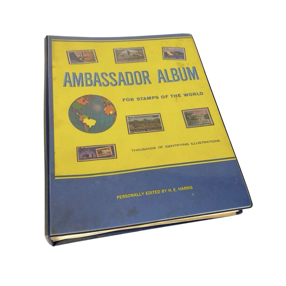 Ambassador Stamp Album For Stamps Of The World 1973 Hinged And Loose