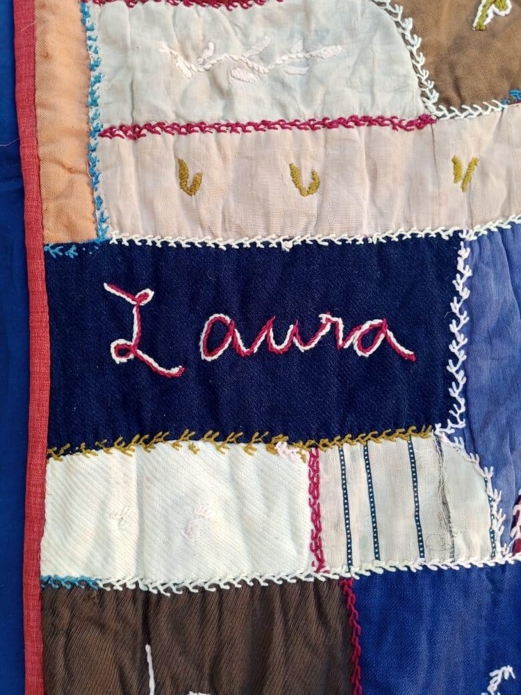 antique beautiful crazy handmade patchwork quilts it177