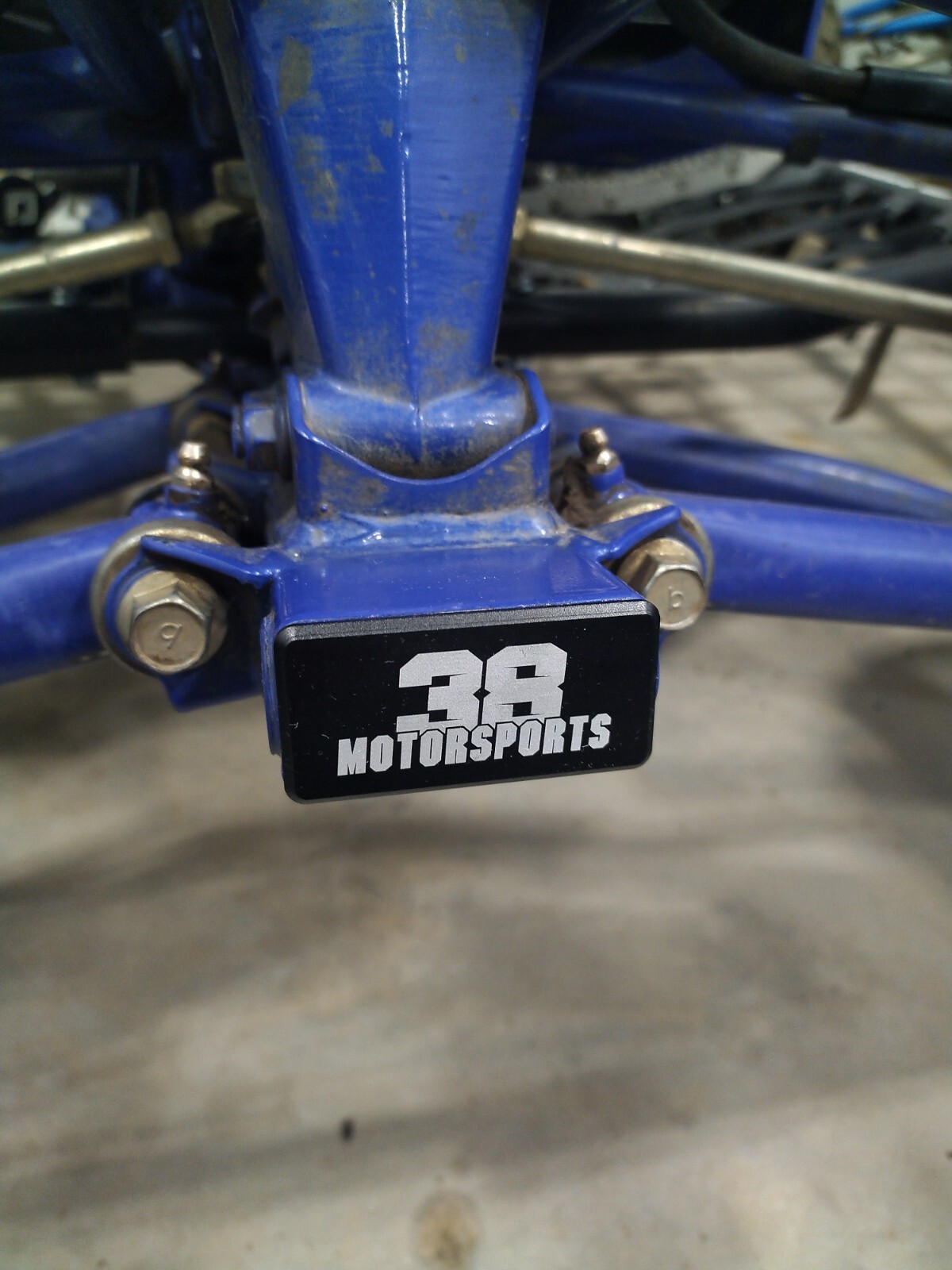 BLUE Billet Frame Plug Brace Insert For Yamaha YFZ450R 2009-2024