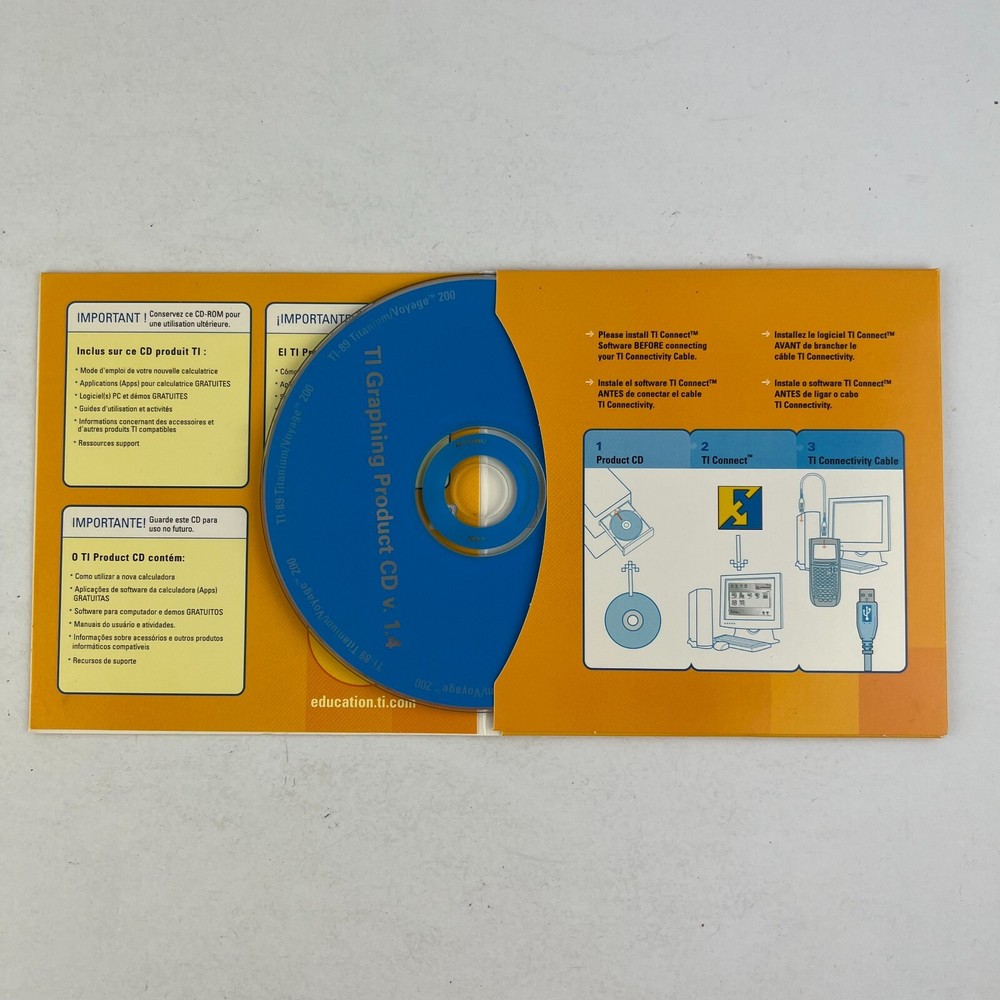 Texas Instruments TI Graphing Product CD v1.4 PC CD-ROM
