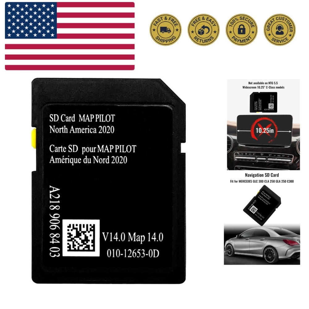 Latest Navigation SD Card Replace A2189068403, Map Update Card Fit for Merced...