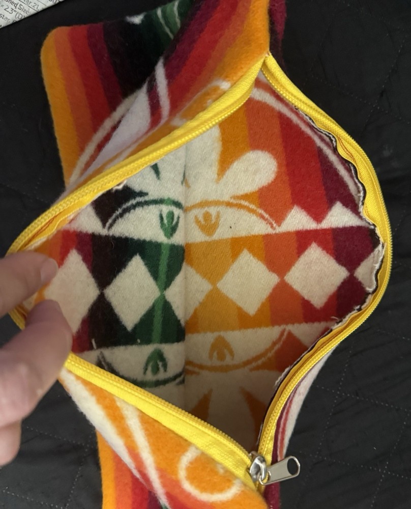 Pendleton Creation Turtle Iroquois Cosmetic Bag Wool EUC