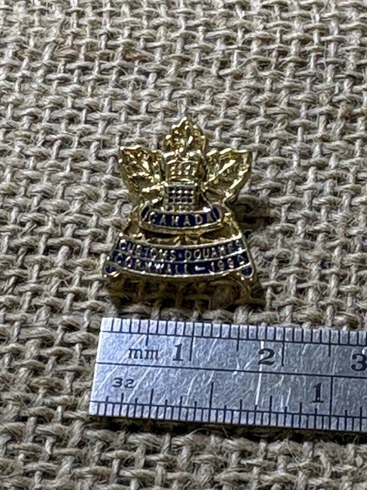 Canada Customs Douanes Canada Cornwall 1990 Lapel Pin **READ