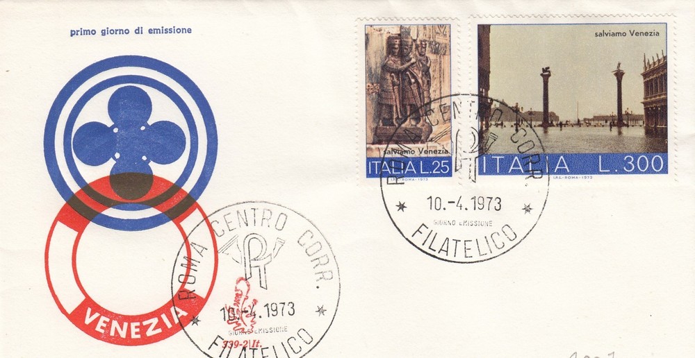 10/4/1973-1 FDC FIRST DAY "SAVE VENICE" (L2007)
