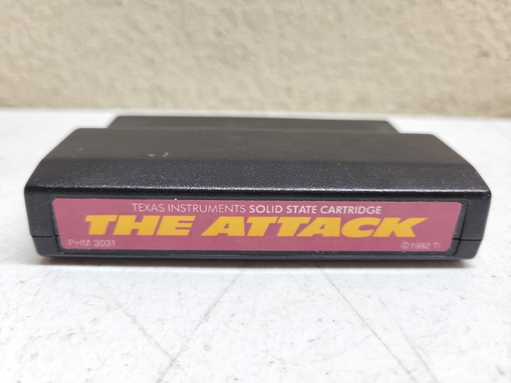 TI-99/4A THE ATTACK Texas Instruments Computer Game Cartridge