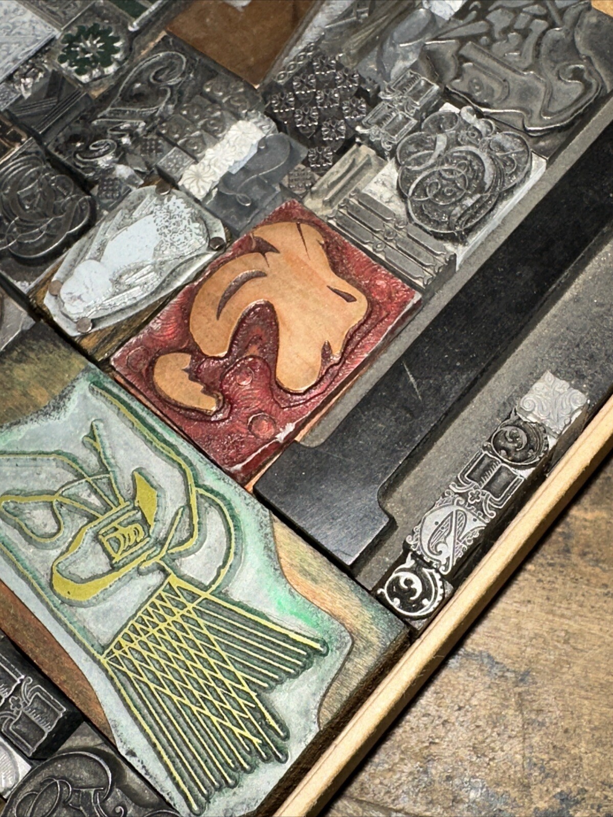 Printing Blocks Ornamentals Borders Dingbats. Wonderful Variety!! #C Beautiful!