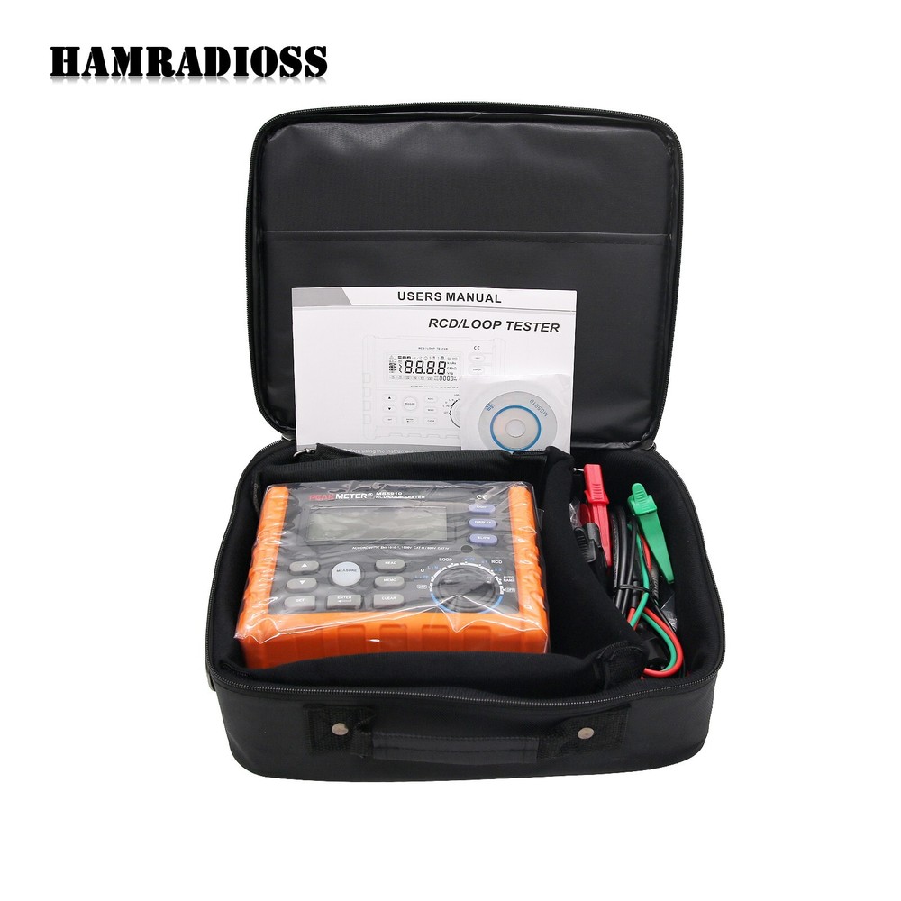 Loop Resistance Tester Digital RCD Tester Multimeter MS5910 &