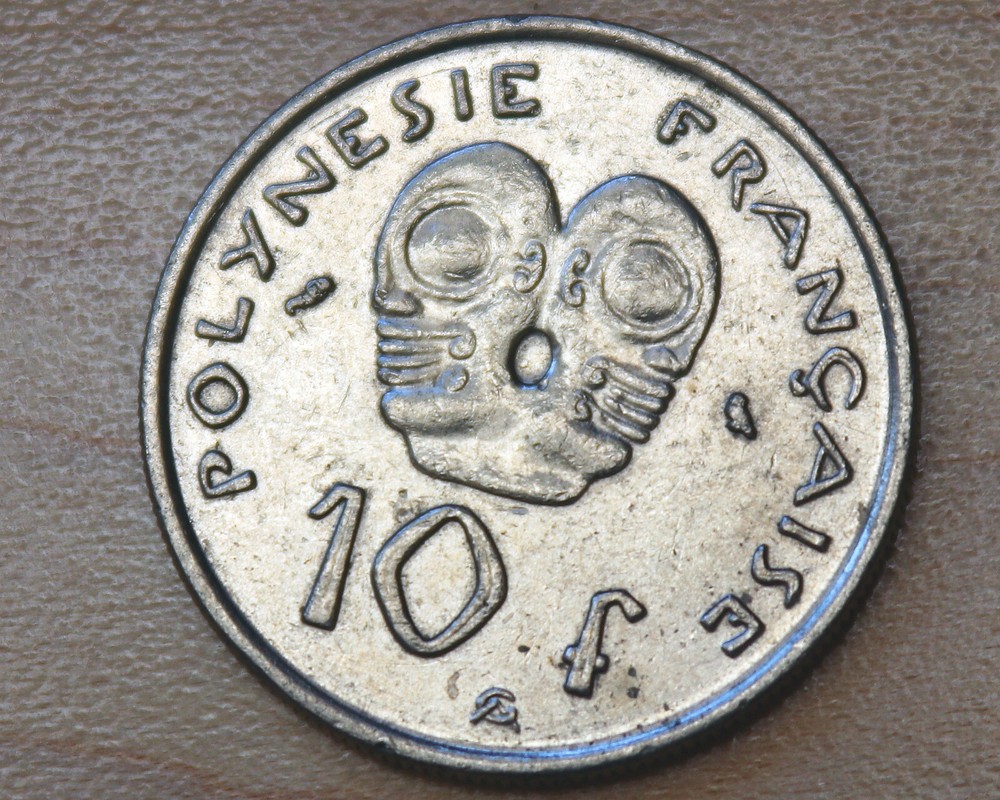 1973 French Polynesia 10 Francs