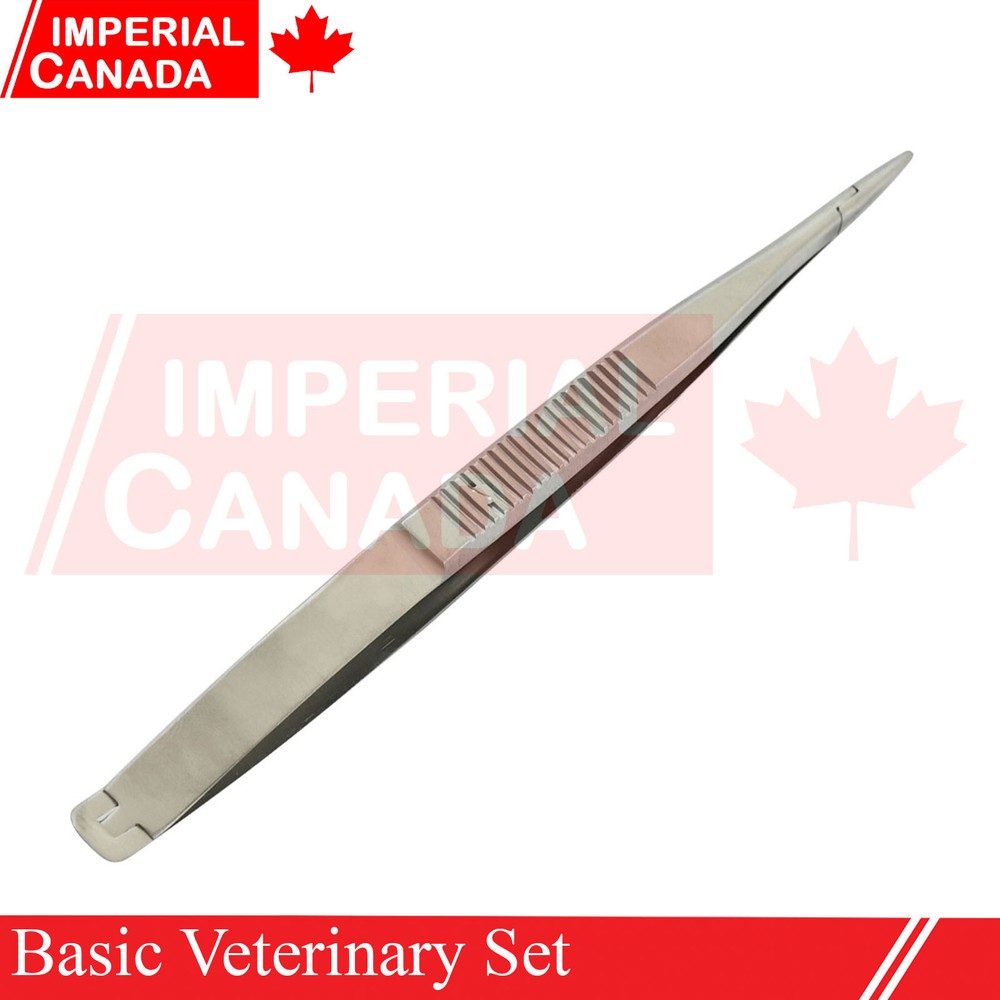 6 Pcs Basic Veterinary Set Instruments Scalpel+Scissors+Needle Holder+Re DS-1968