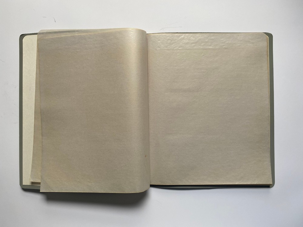 VINTAGE HARCO MINT SHEET FILE - CAPACITY 14 PAGES 3 POCKETS 11.5" x 9.5"