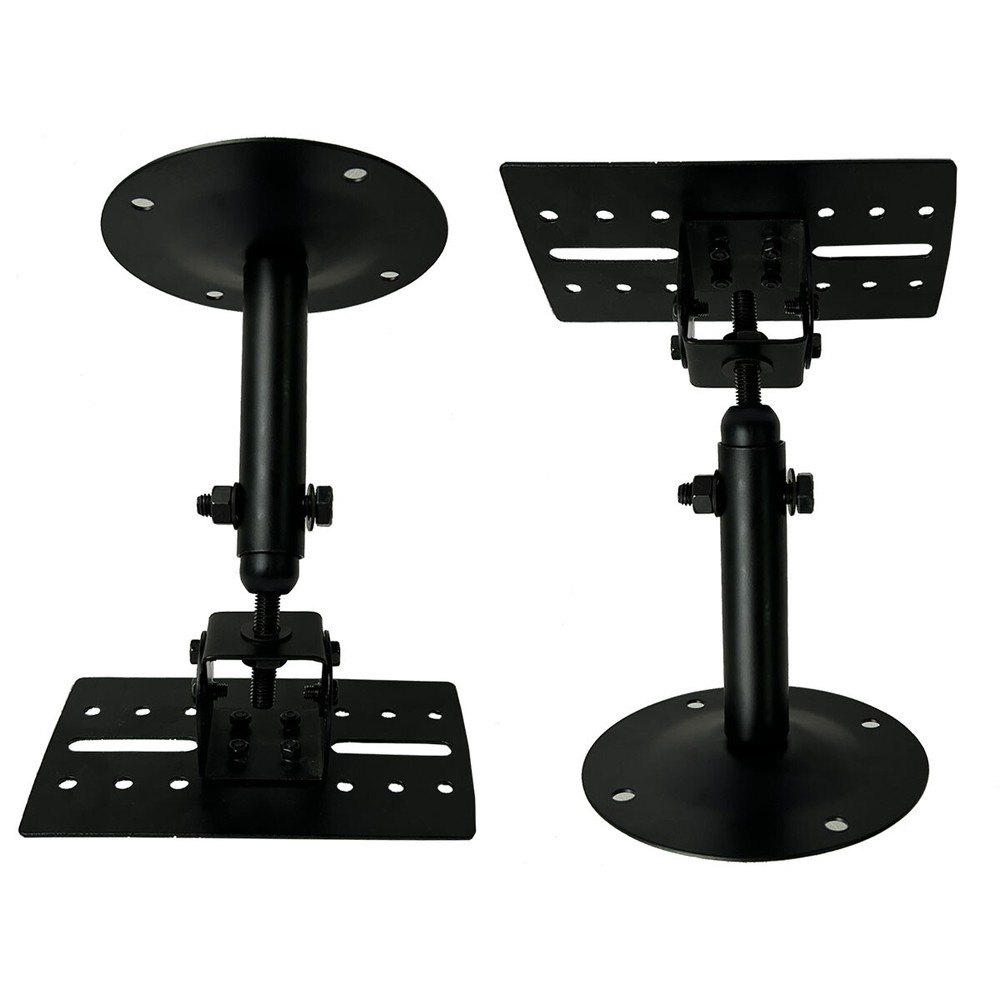 2Pcs Universal Ceiling Mount PA Speaker Brackets Safe Distance Adjustment mounts