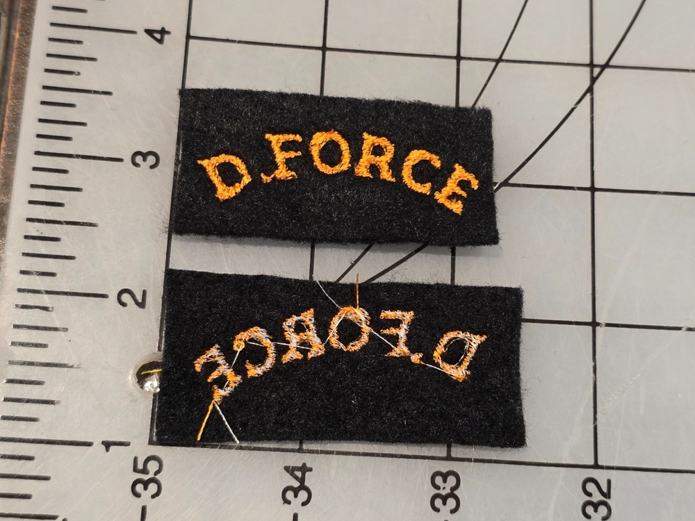 Reproduction WW2 British D Force Tab Patch 4351