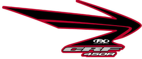Factory Effex 07 OEM Replica Shroud Graphics for Honda 2005-08 CRF 450R CRF450R