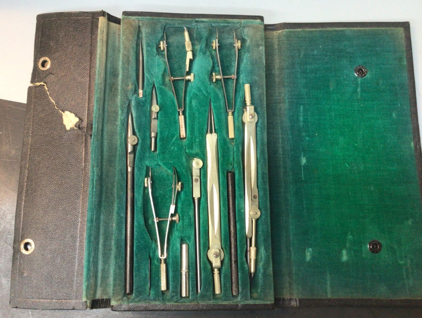 Complete 1920's Eichmuller & Co S-II Technical Drafting Set w/Orig. Case