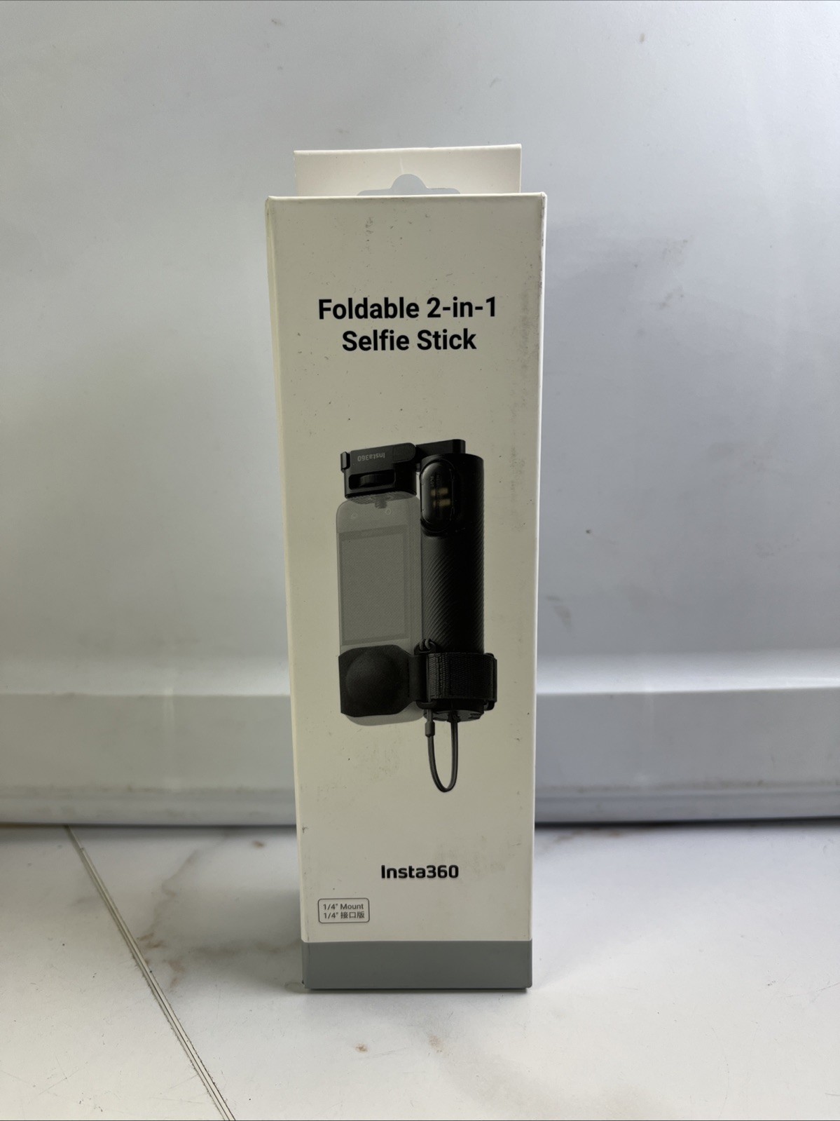 Insta360 23" 2-in-1 Foldable Invisible Selfie Stick Tripod, Black