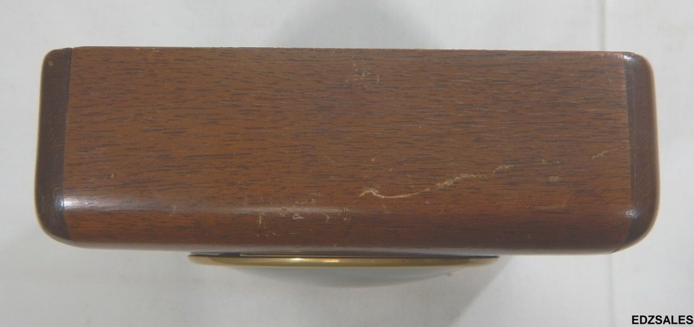 Seth Thomas MCM Wood Desk Clock Model ECHO-3E