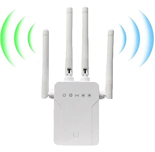 WiFi Extender Repeater Booster, 2500 Sq.ft Coverage, Easy Setup, 3 Modes