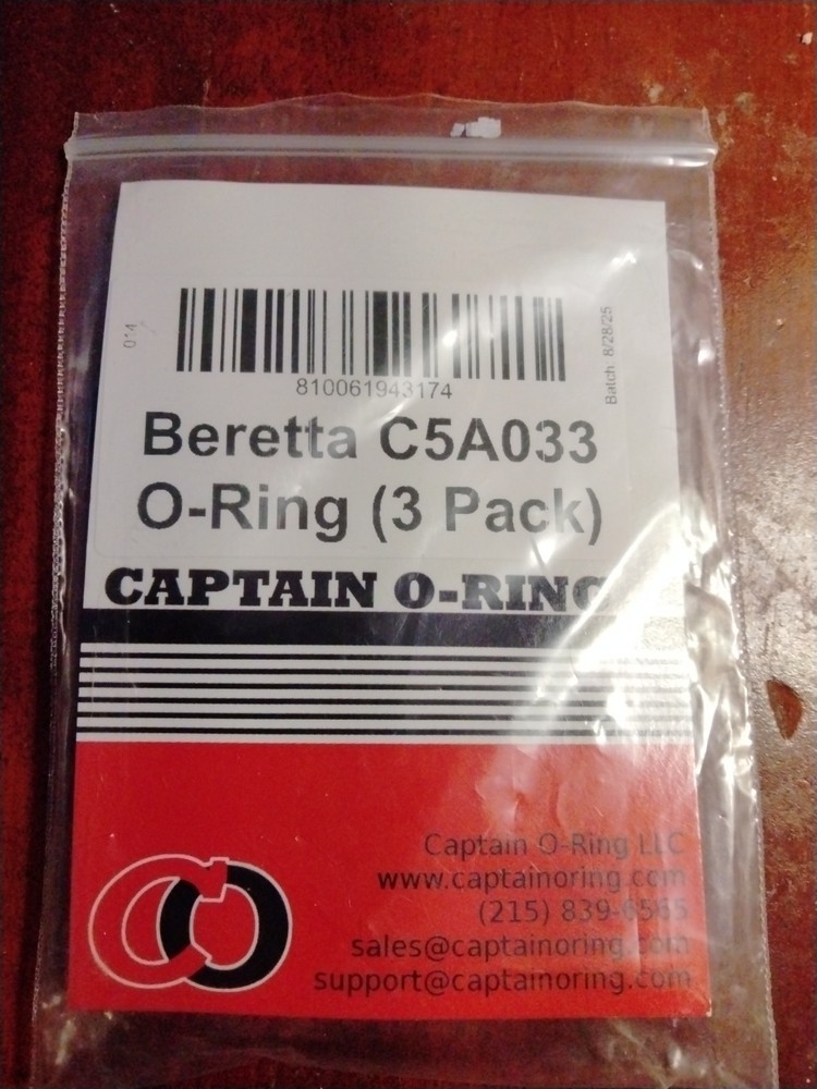 Captain 0-ring Beretta. C5A033 O- Ring(3Pack)