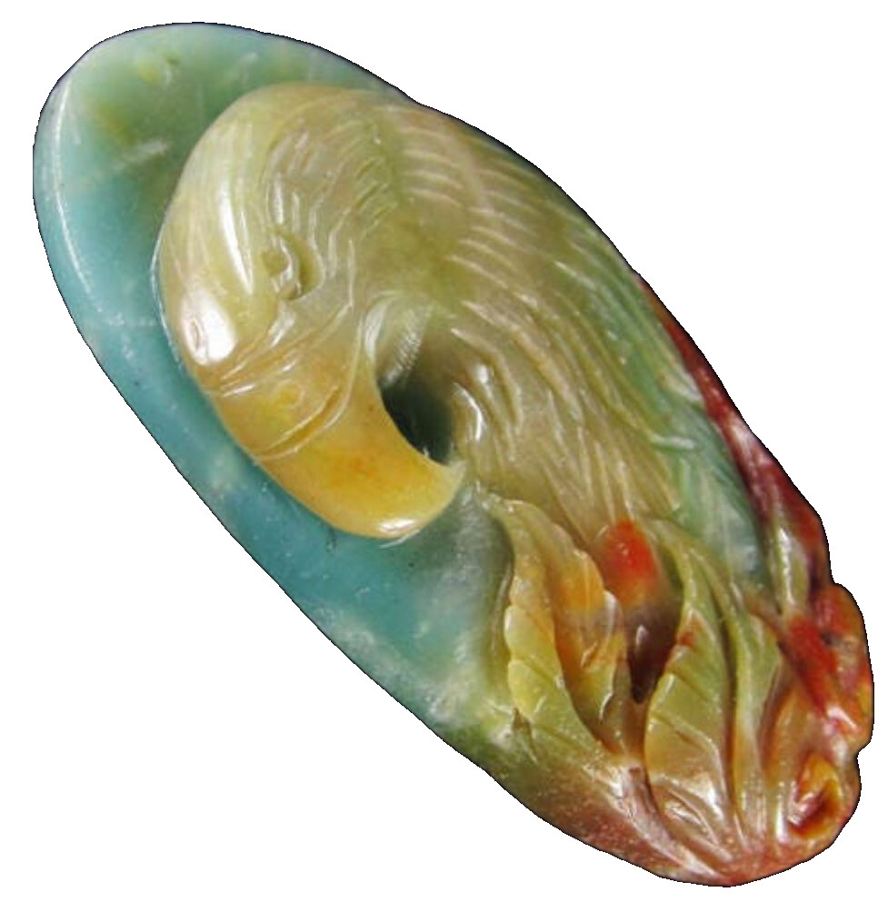 Multi-Color Amazonite Eagle Pendant