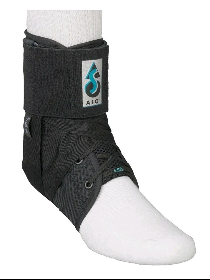ASO Ankle Stabilizing Orthosis W/inserts (Black, Medium)
