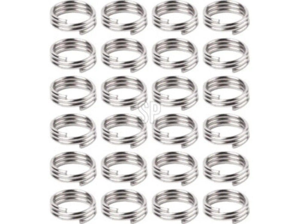 Bullet Dart Spring Rings Silver 24 Pieces