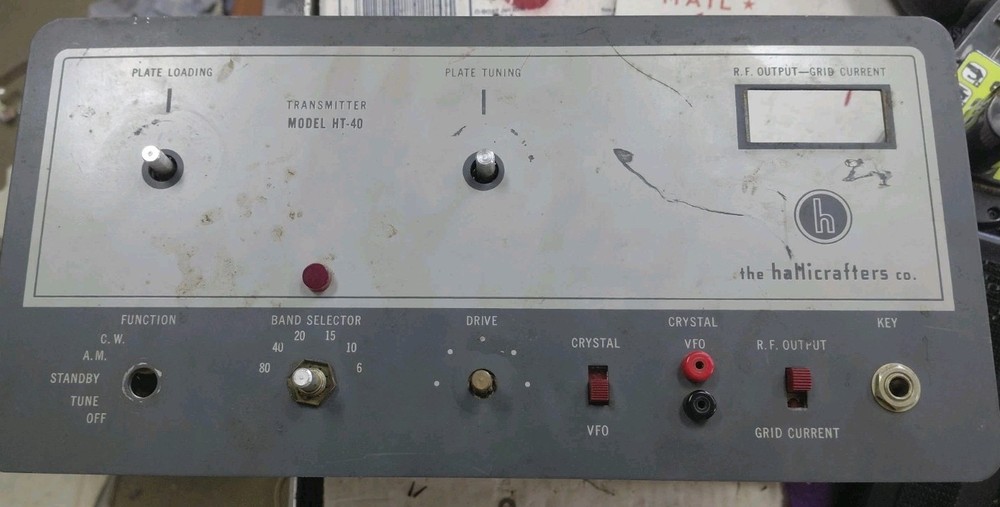 Hallicrafters  HT-40 Face plate