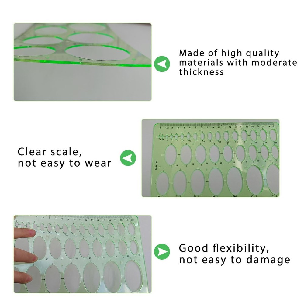 Circle Templates Ellipse Drawings Templates Drafting Stencils Measuring Tools...