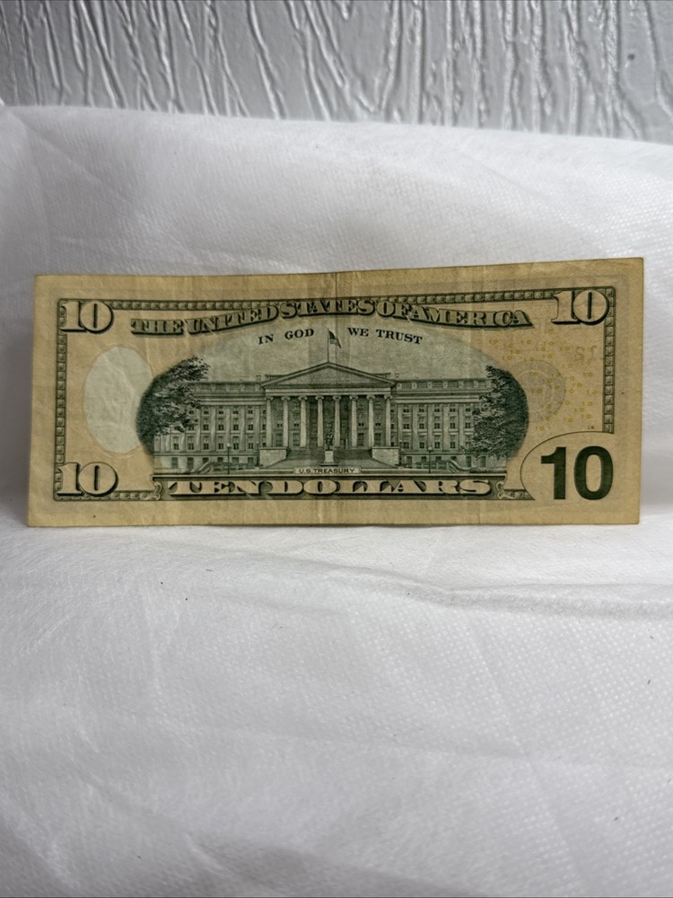 Ten Dollar Ink Smear error Note