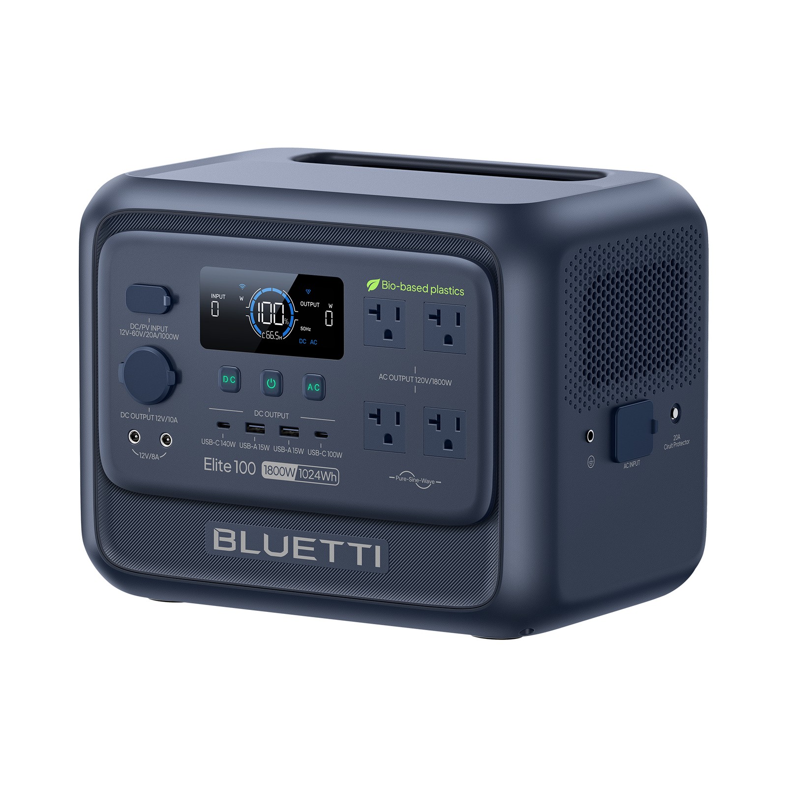 BLUETTI Elite 100 V2 Bio-based 1024Wh 1800W Portable Power Station for Outdoors