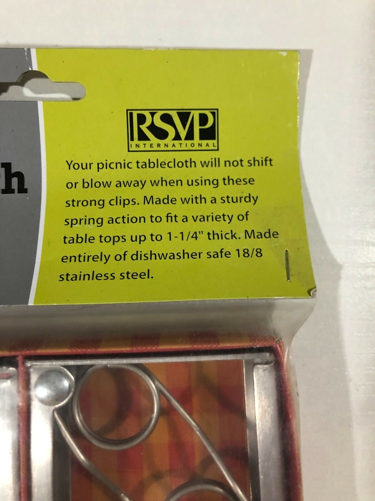 RSVP - Endurance Tablecloth Clips - NEW